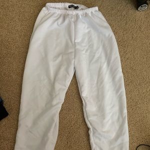 White sweatpants